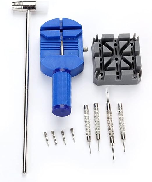 16-Piece Watch Repair Tool Kit – Battery Replacement, Link Removal & Strap Adjustment