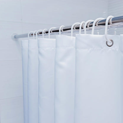 Mould-Proof & Water-Repellent Shower Curtains – Heavy Duty Washable Fabric 180 x 180cm