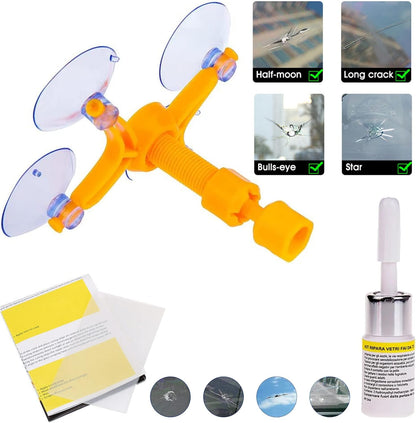 Car Windscreen Repair Kit – Fix Chips, Cracks & Bullseye Damage with Ease